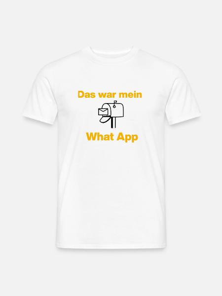 That was my WhatsApp – Retro Chat! Letter, Mail - Men's T-Shirt - white