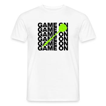 On y va : Attaque à la fléchette ! CENT quatrevingt, flèche verte - T-shirt homme - blanc - Devant - AI Model Male 178 dark (178cm)