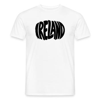 Ireland - Ireland Lettering - Men's T-Shirt - white - Front - AI Model Male 178 dark (178cm)