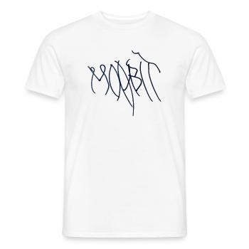 Berlin Moabit Hoodie Moabit T-Shirt. - Men's T-Shirt - white - Front - AI Model Male 178 dark (178cm)
