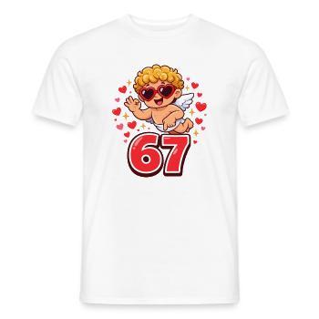 Cupid Days 67 Liebe Herz Geschenk Niedlich - Männer T-Shirt - Weiß - Vorne - AI Model Male 178 dark (178cm)
