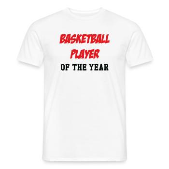 joueur de Basket de l'Année - T-shirt homme - blanc - Devant - AI Model Male 178 dark (178cm)