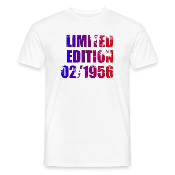 70e anniversaire Édition Limitée 02/1956 - T-shirt homme - blanc - Devant - AI Model Male 178 dark (178cm)