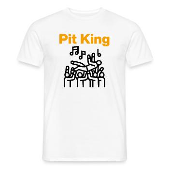 Pit King, Mosh Monarch! - Männer T-Shirt - Weiß - Vorne - AI Model Male 178 dark (178cm)