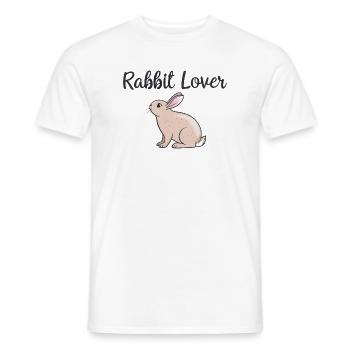 rabbit lovers - Men's T-Shirt - white - Front - AI Model Male 178 dark (178cm)