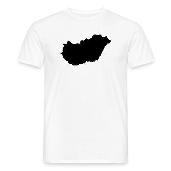 Pays hongrois - T-shirt homme - blanc - Devant - AI Model Male 178 dark (178cm)