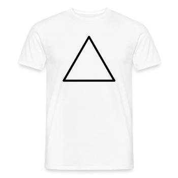 Dreieck - Männer T-Shirt - Weiß - Vorne - AI Model Male 178 dark (178cm)