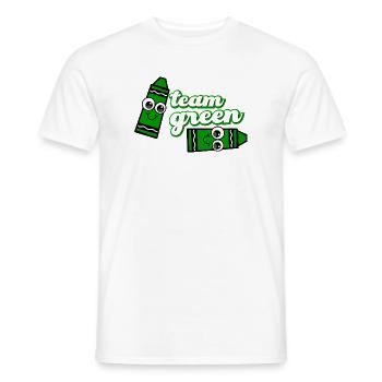 Équipe Souriante Crayon Green - T-shirt homme - blanc - Devant - AI Model Male 178 dark (178cm)