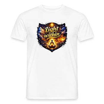 Lumière intérieure - T-shirt homme - blanc - Devant - AI Model Male 178 dark (178cm)