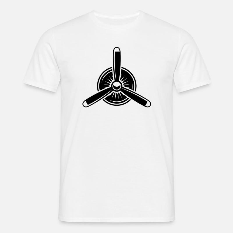 Propeller - Männer T-Shirt - Weiß