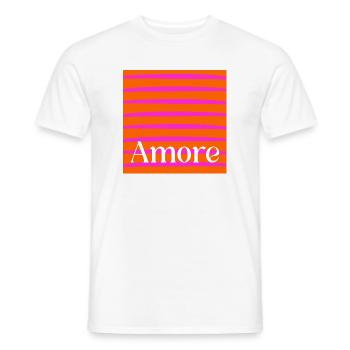 Frohen Valentinstag, Liebe - Männer T-Shirt - Weiß - Vorne - AI Model Male 178 dark (178cm)