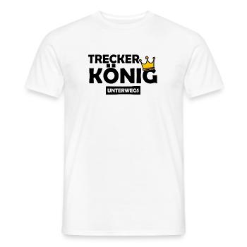 Tracteur König sur la route - Fermier - Fermier - T-shirt homme - blanc - Devant - AI Model Male 178 dark (178cm)