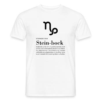 Sternzeichen Steinbock - Männer T-Shirt - Weiß - Vorne - AI Model Male 178 dark (178cm)