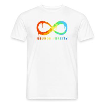 Neurodiversity Autismus Gehirn ADHS Asperger - Männer T-Shirt - Weiß - Vorne - AI Model Male 178 dark (178cm)