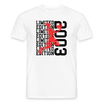 Limited Edition Basketball 2003 23. - Männer T-Shirt - Weiß - Vorne - AI Model Male 178 dark (178cm)