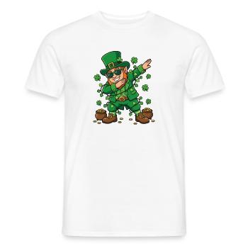 Tamponnement du lutin Lutin de la Saint-Patrick - T-shirt homme - blanc - Devant - AI Model Male 178 dark (178cm)