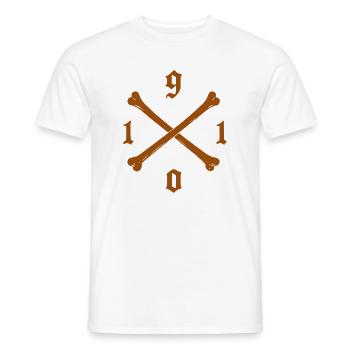 1910 Football Fan St. Pauli Hoodie, shirt, kussen - Heren T-shirt - wit - Voor - AI Model Male 178 dark (178cm)