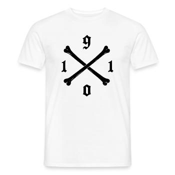 1910 St. Pauli Piraten Socken, T-Shirt, Rucksack - Männer T-Shirt - Weiß - Vorne - AI Model Male 178 dark (178cm)