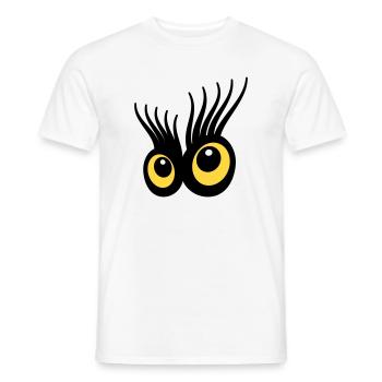 Eyes - Men's T-Shirt - white - Front - AI Model Male 178 dark (178cm)