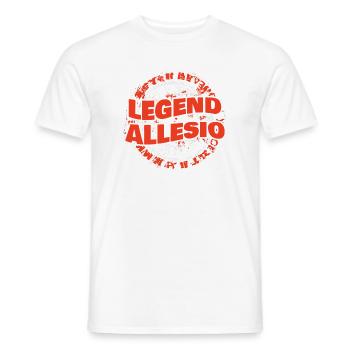Mann Allesio - Männer T-Shirt - Weiß - Vorne - AI Model Male 178 dark (178cm)