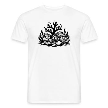 Korallen Symbol Korallenriff Ozean - Männer T-Shirt - Weiß - Vorne - AI Model Male 178 dark (178cm)