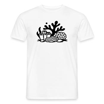 Coral Coral Reef Ocean - Men's T-Shirt - white - Front - AI Model Male 178 dark (178cm)