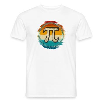 T-shirt emblème Pi Spectrum - T-shirt homme - blanc - Devant - AI Model Male 178 dark (178cm)