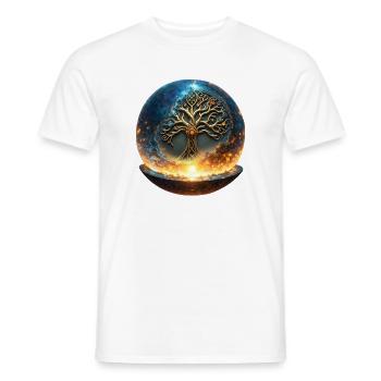Baum des Lebens im Ballon - Männer T-Shirt - Weiß - Vorne - AI Model Male 178 dark (178cm)