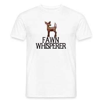 Chuchoteur Faon - T-shirt homme - blanc - Devant - AI Model Male 178 dark (178cm)