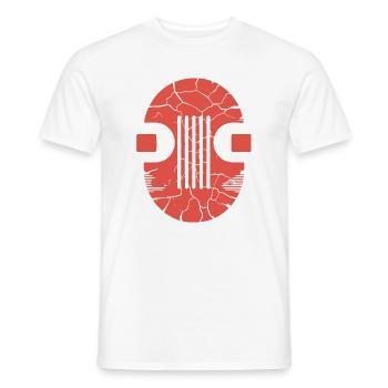 Cracked Orb Glyph - Men's T-Shirt - white - Front - AI Model Male 178 dark (178cm)