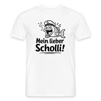 Ma chère Scholli - T-shirt homme - blanc - Devant - AI Model Male 178 dark (178cm)