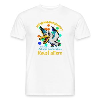 Mövenmanagement kompetenter Kollegen - Männer T-Shirt - Weiß - Vorne - AI Model Male 178 dark (178cm)