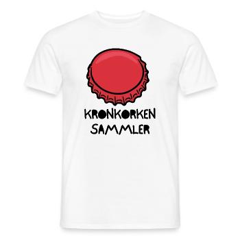 Kronkorken_Sammler - Männer T-Shirt - Weiß - Vorne - AI Model Male 178 dark (178cm)