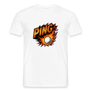 Ping Pong - Tennis de Table - T-shirt homme - blanc - Devant - AI Model Male 178 dark (178cm)