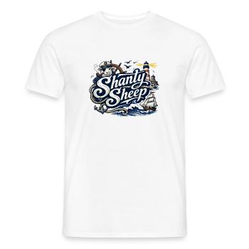 Shanty Sheep Nautische Grafik - Männer T-Shirt - Weiß - Vorne - AI Model Male 178 dark (178cm)