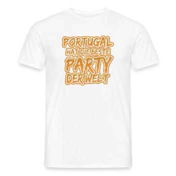 Portugal Portugal - Men's T-Shirt - white - Front - AI Model Male 178 dark (178cm)