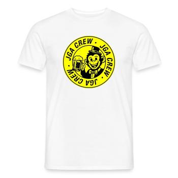 Enterrement de vie de garçon du groupe Bachelor Crew Singe - T-shirt homme - blanc - Devant - AI Model Male 178 dark (178cm)