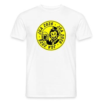 Jga 2026 Monkey Groom - Men's T-Shirt - white - Front - AI Model Male 178 dark (178cm)
