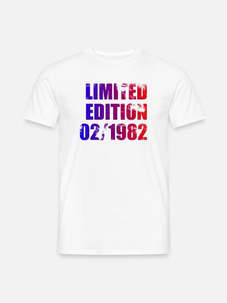 44e anniversaire Édition Limitée 02/1982 - T-shirt homme - blanc