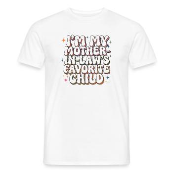 Lieblingskindlicher Schwiegermutter-grooviger Humor - Männer T-Shirt - Weiß - Vorne - AI Model Male 178 dark (178cm)