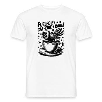 Coffee Sayings Caffeine Funny Coffee Gift - Men's T-Shirt - white - Front - AI Model Male 178 dark (178cm)