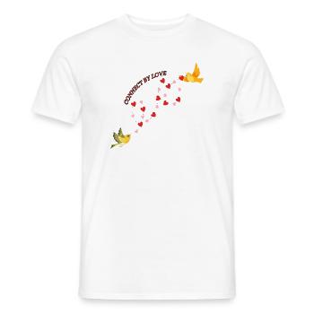 Verbunden durch Liebe - Männer T-Shirt - Weiß - Vorne - AI Model Male 178 dark (178cm)