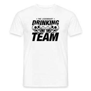 Drinking Team Skelett Bier - Männer T-Shirt - Weiß - Vorne - AI Model Male 178 dark (178cm)