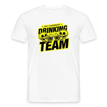 Drinking Team Skelett Bier - Männer T-Shirt - Weiß - Vorne - AI Model Male 178 dark (178cm)