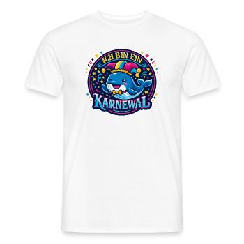 Carnival Pun Jecke Funny Gift 5th Year - Men's T-Shirt - white - Front - AI Model Male 178 dark (178cm)