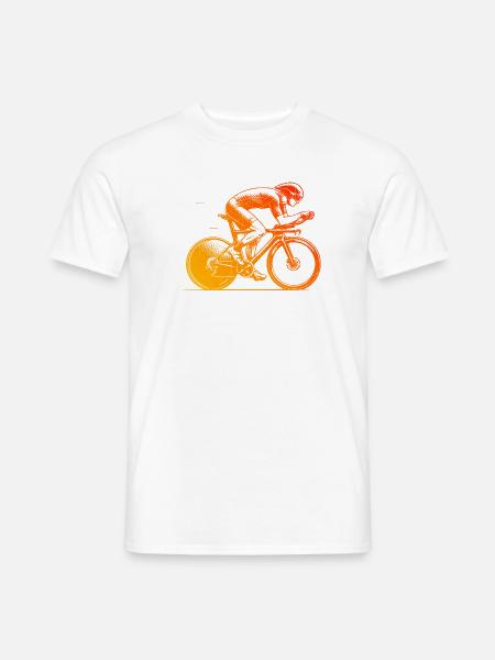 Roadbike Stil für jeden Anlass - Männer T-Shirt - Weiß