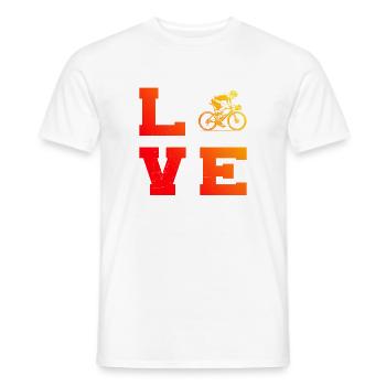 Graphique vélo de route pour vélo de route - T-shirt homme - blanc - Devant - AI Model Male 178 dark (178cm)