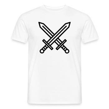 Swords - Men's T-Shirt - white - Front - AI Model Male 178 dark (178cm)