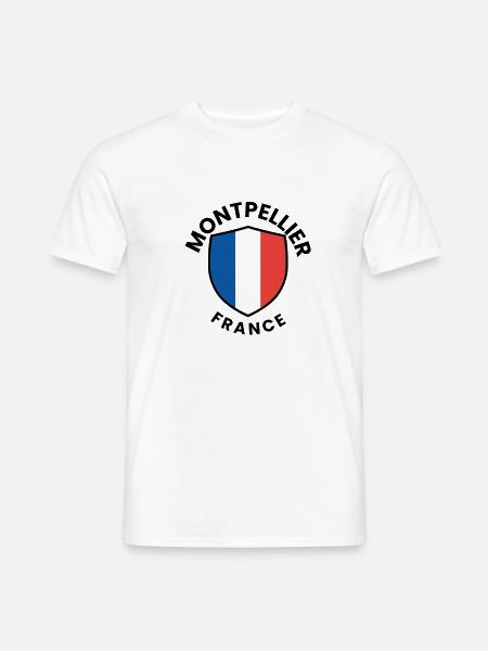 Montpelier Shield of France - Men's T-Shirt - white