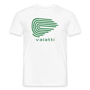 Valatti Green Wave Line Abstract - Männer T-Shirt - Weiß - Vorne - AI Model Male 178 dark (178cm)